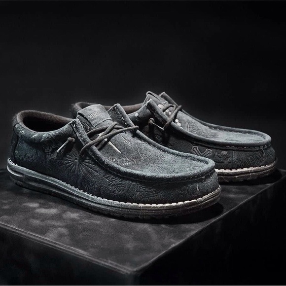 Hey Dude Other - Men's Hey Dude x Wally Jelly Roll Black Loafers Slip on Shoes